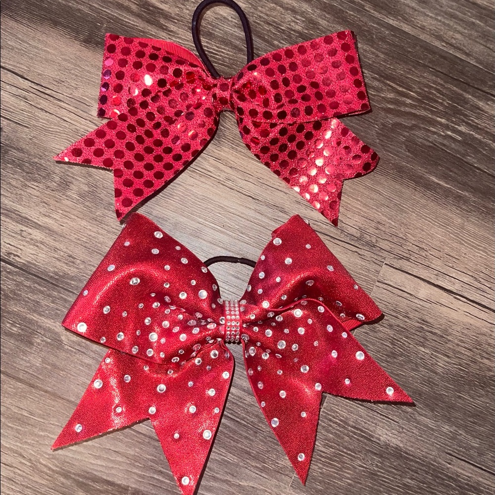 Cheer athletics panthers competition bows